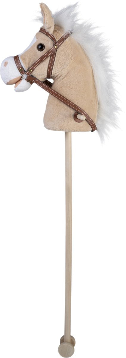 Engelhart - Engelhart Stokpaardje -beige- geluid - wieltjes