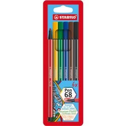 STABILO - STABILO Viltstift premium pen 68 1 mm verschillende kleuren 6 stuks