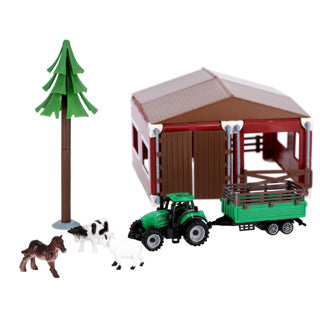 Agrotoys - Agrotoys Boerderij met tractor en dieren schaal 1:50