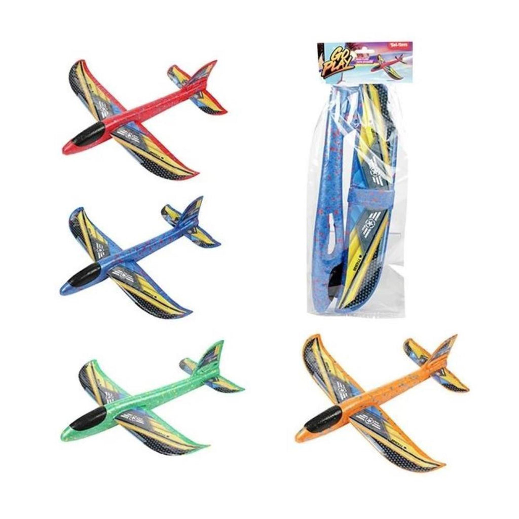 Toi-Toys - Toi-Toys Toi toys foam vliegtuig 36cm + stickers