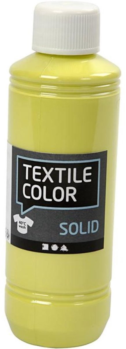 Creativ company textile color dekkende textielverf - kiwi, 250ml