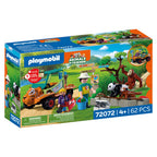 Playmobil animals friends dierentuin dierenverzorger met voertuig - 72072