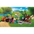 Playmobil animals friends dierentuin dierenverzorger met voertuig - 72072
