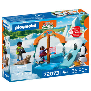 Playmobil – 72073 – zoo speelset – ijsrijk – pooldieren