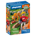Playmobil animals friends dierentuin tijger en bezoeker -72089