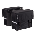 Bagoo - Bagoo dubbele fietstas bisonyl zwart inhoud 34l