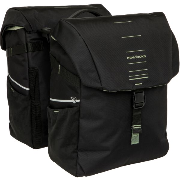 Newlooxs - Newlooxs Tas new looxs vigo dubbel | zwart/groen | rt 2.0 | 40l