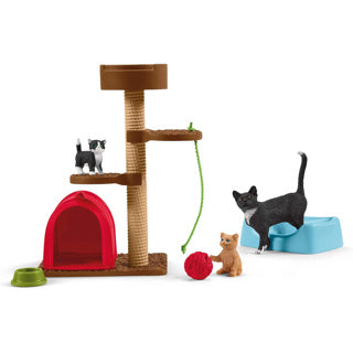 Schleich farm world speelplezier voor katten 42764