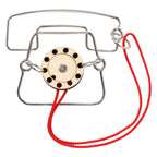 Recent toys metal telephone breinpuzzel