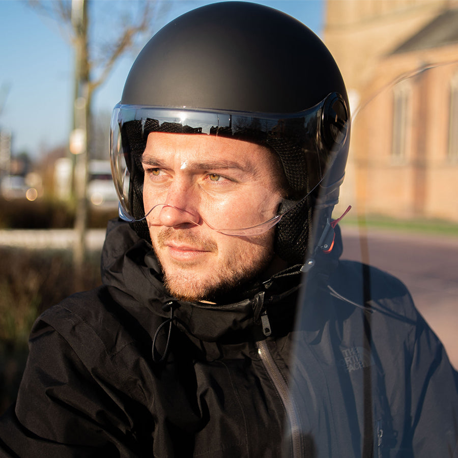 Casque urbain Pro-Tect Protect l pour scooter et vélo Marque de qualité ECE noir