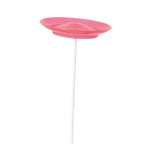 Acrobat set soft spinning plate red + hand stick - jongleerbord