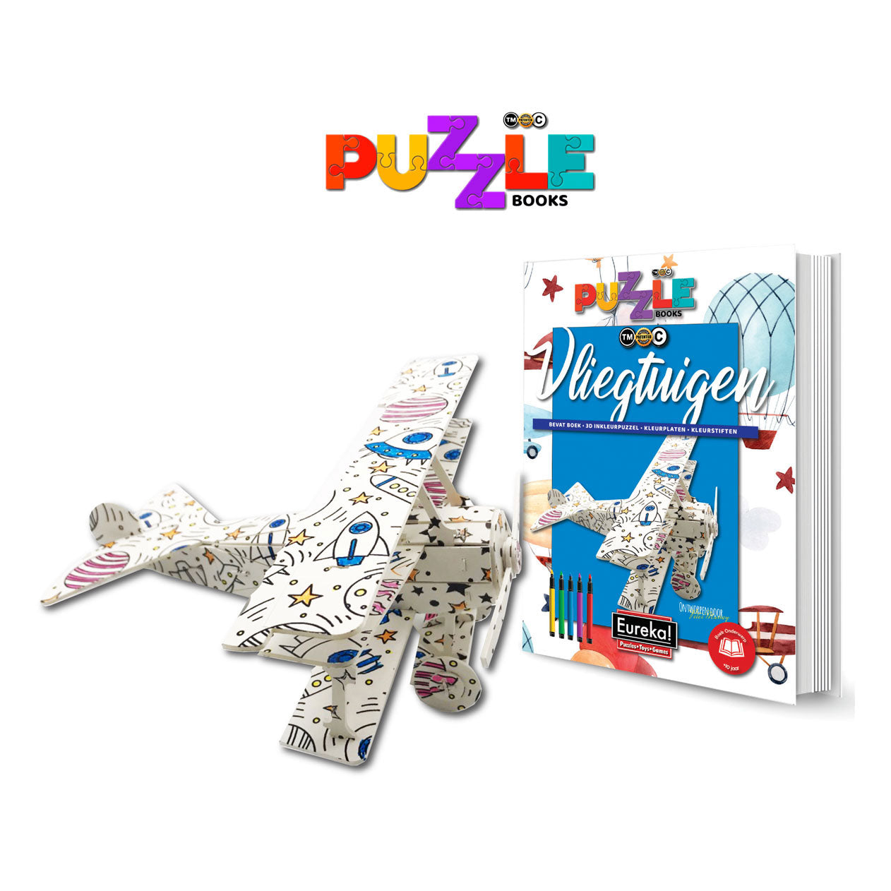 Eureka - 3d puzzel books - vliegtuigen