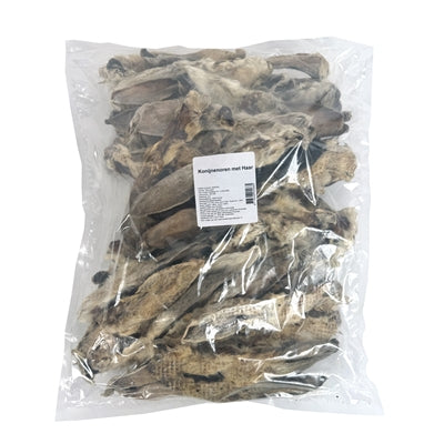 Petsnack - konijnenoren met vacht