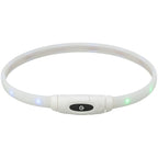 Trixie - lichtgevende halsband hond usb siliconen oplaadbaar meerkleurig