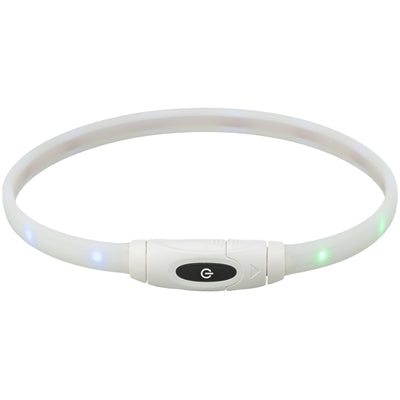 Trixie - lichtgevende halsband hond usb siliconen oplaadbaar meerkleurig