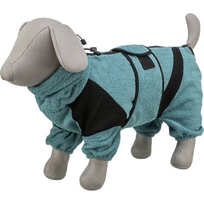 Trixie - badjas / huisoverall badstof petrol