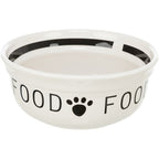 Trixie - voerbak hond food keramiek wit / zwart