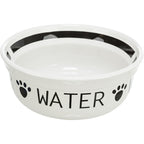Trixie - drinkbak hond water keramiek wit / zwart