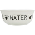 Trixie - drinkbak hond water keramiek wit / zwart
