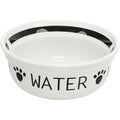Trixie - drinkbak hond water keramiek wit / zwart