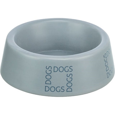 Trixie - voerbak / drinkbak hond dogs keramiek grijsblauw