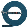 Trixie - hondenriem sleeplijn met rubber anti slip petrol blauw