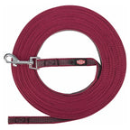 Trixie - hondenriem sleeplijn met rubber anti slip sangria rood