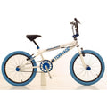 Royal bmx fiets -bugatti tornado freestyle 20 inch - wit met blauwe banden