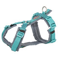 Trixie - hondentuig premium trekking aqua blauw / grafiet grijs