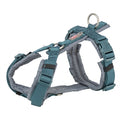 Trixie - hondentuig premium trekking petrol blauw/ grafiet grijs