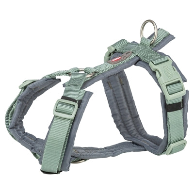 Trixie - hondentuig premium trekking salie groen / grafiet grijs
