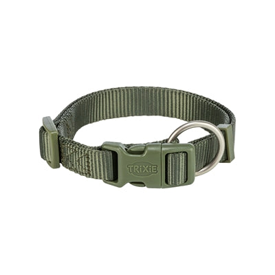 Trixie - halsband hond premium olijfgroen