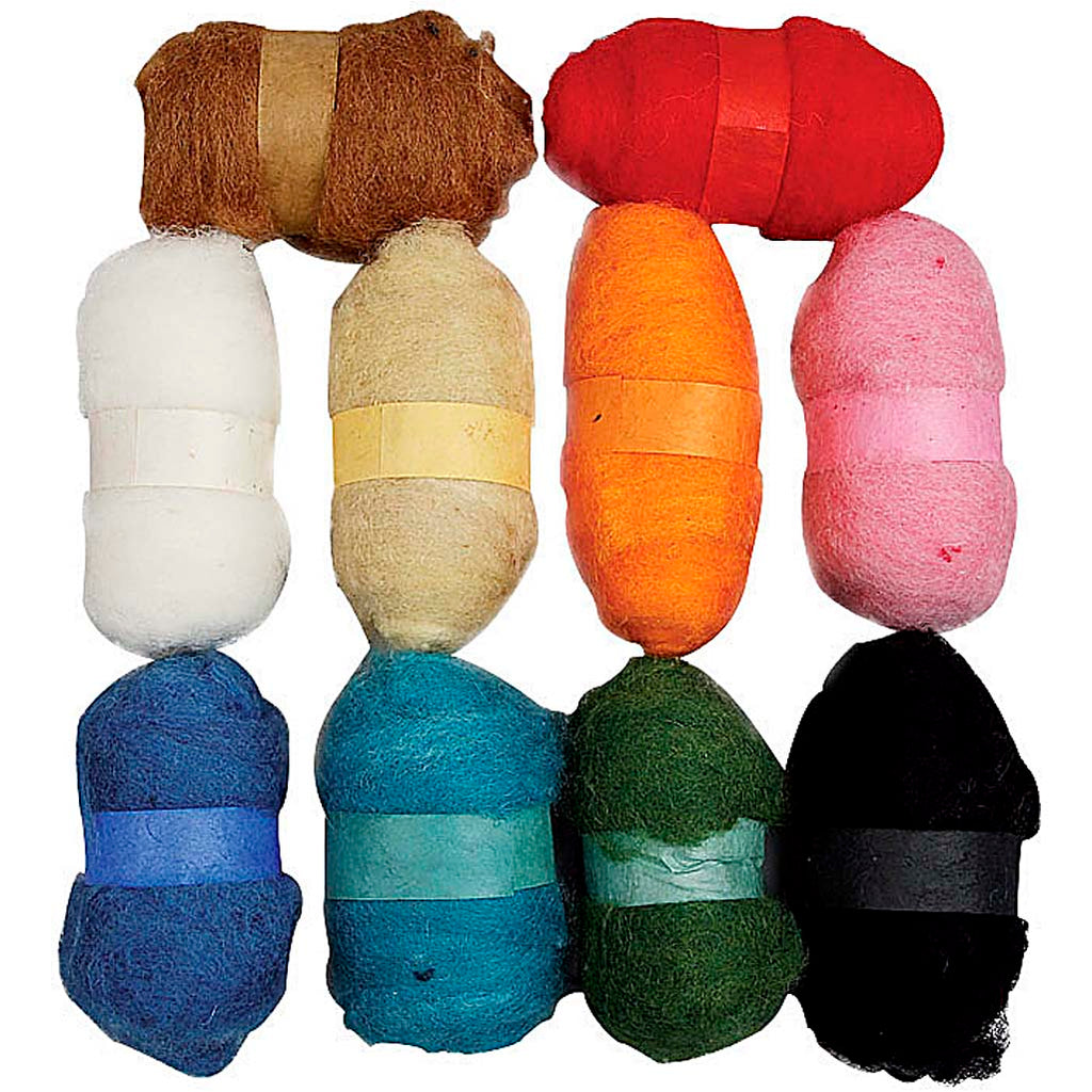 Creativ Company - Creativ Company Https://www.cchobby.nl/gekaarde-wol-diverse-kleuren-10x25-gr-1-doos