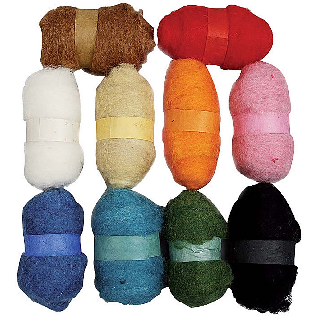 Creativ Company - Creativ Company Https://www.cchobby.nl/gekaarde-wol-diverse-kleuren-10x25-gr-1-doos