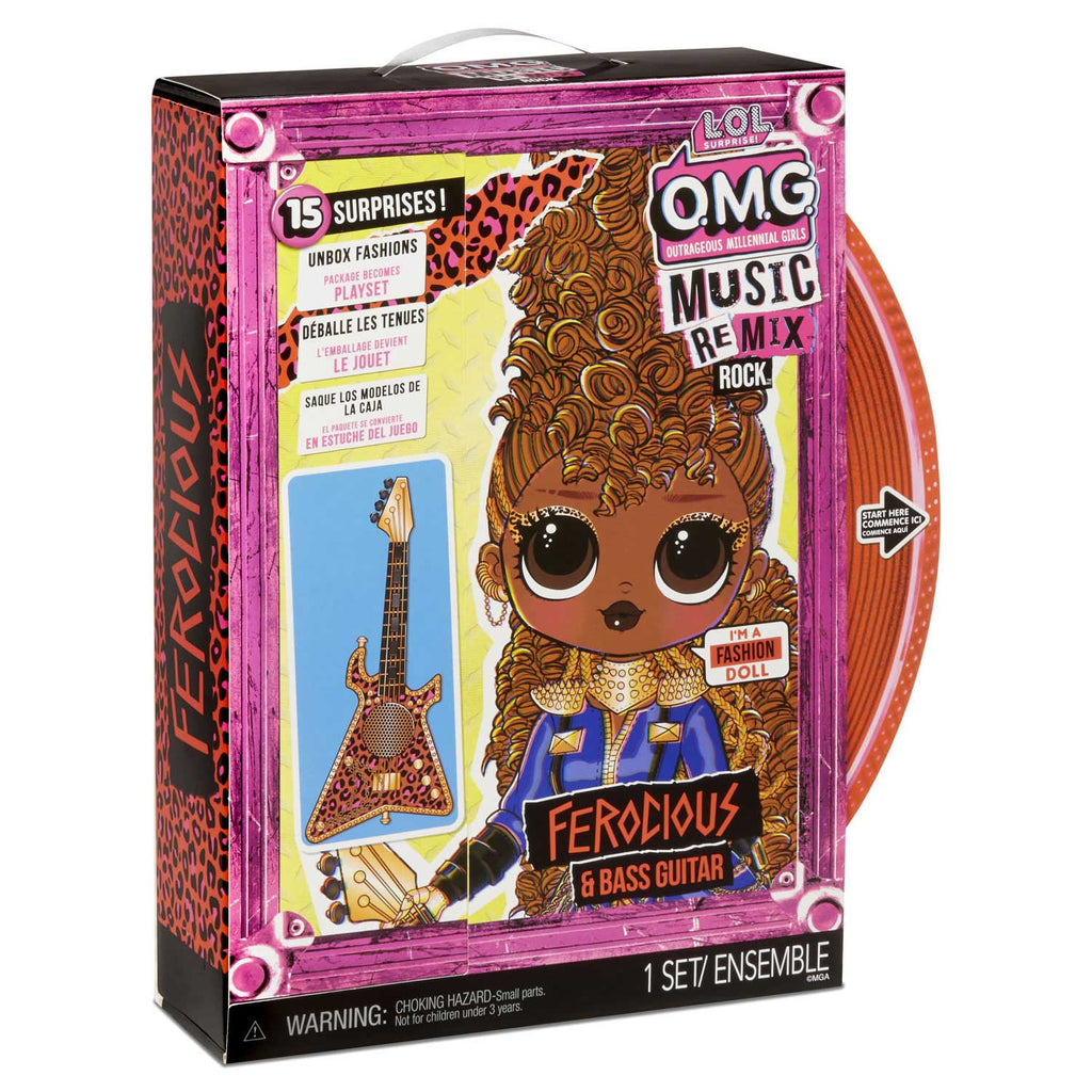 Mga entertainment l.o.l. surprise! omg remix rock - ferocious and bass guitar pop