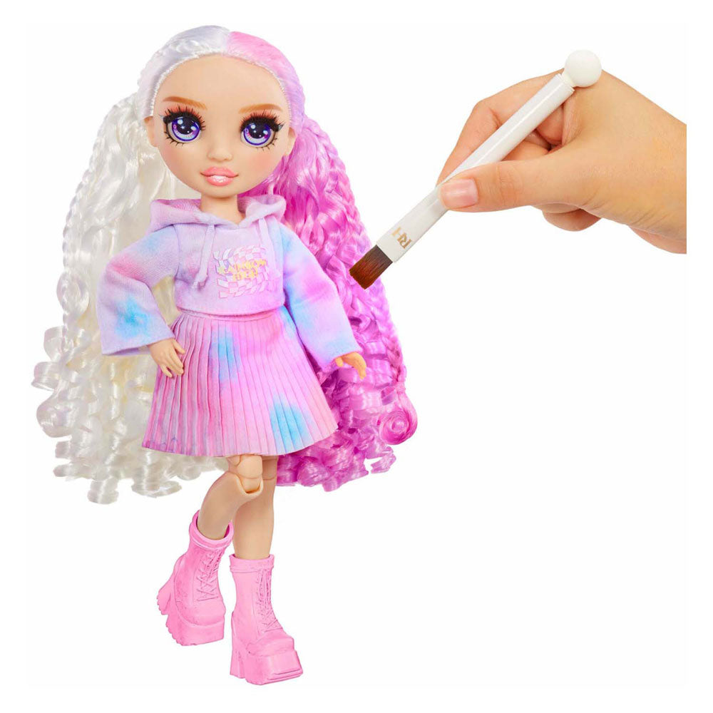 Rainbow h. watercolor create theme dolls purple eyes