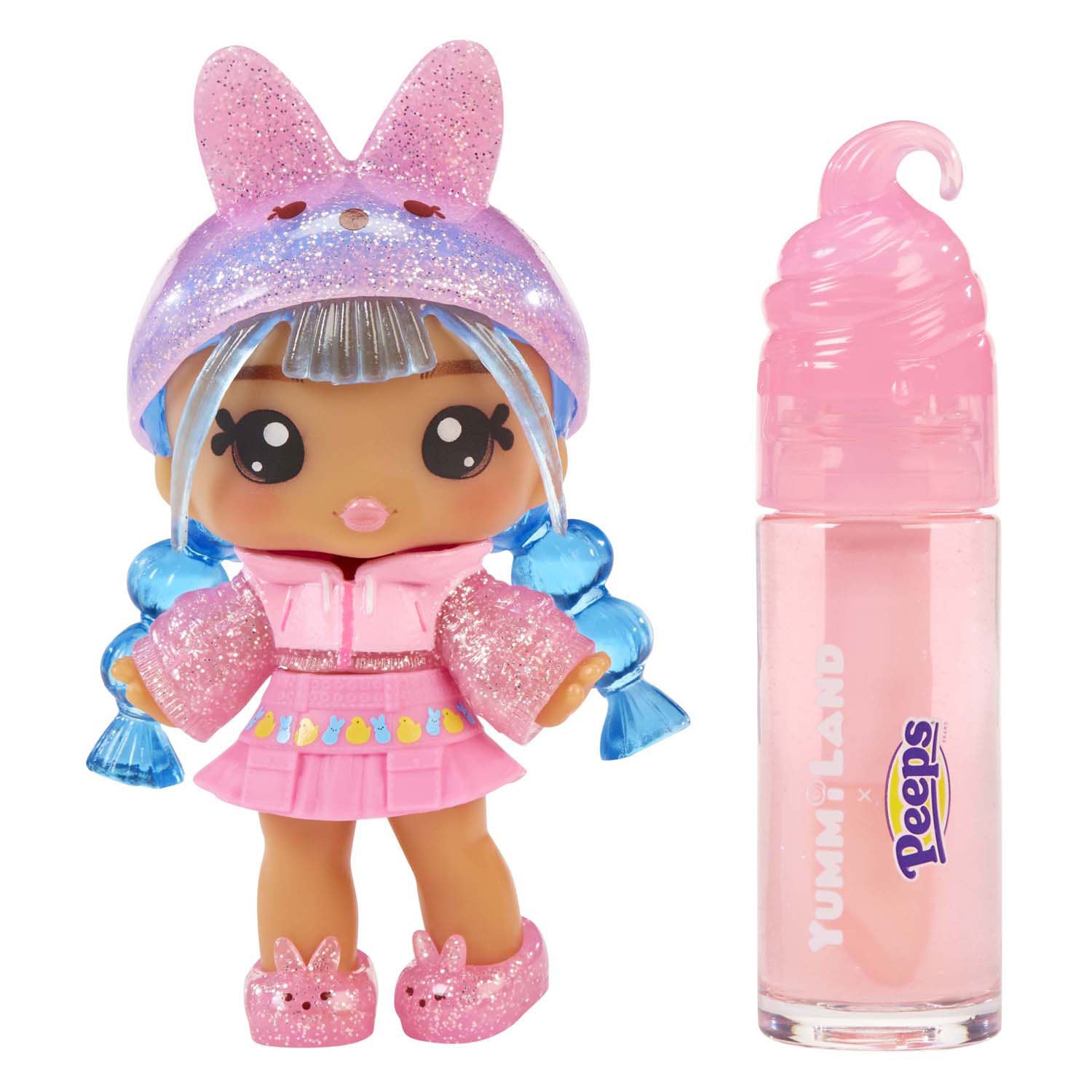 Mga entertainment yummiland pop - easter marsha peeps roze met lipgloss set