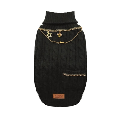 Croci - hondentrui met ketting goudkleurig / zwart