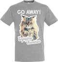 T-shirt go away kat grijs