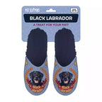 Pantoffel black labrador donkerblauw