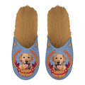 Pantoffel golden retriever lila beige