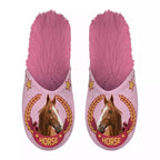 Pantoffel horse roze
