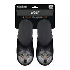 Pantoffel wolf zwart