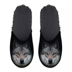 Pantoffel wolf zwart