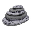 Rosewood - hondenkussen all seasons ovaal hondenprint / grijs