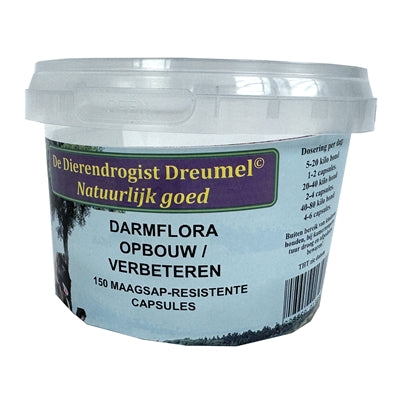 Dierendrogist - darmflora opbouw / verbeterend capsules
