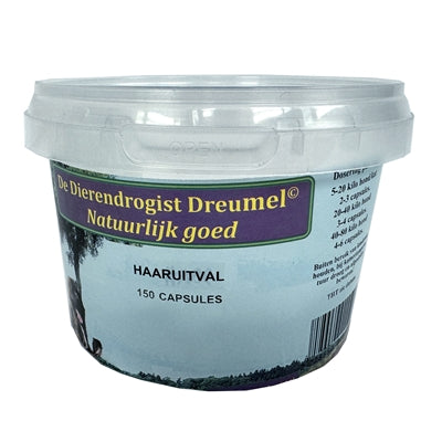 Dierendrogist - bij haaruitval capsules