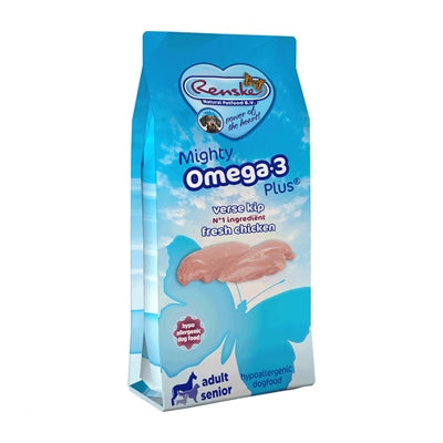 Renske - mighty omega plus adult / senior kip/rijst hypoallergeen