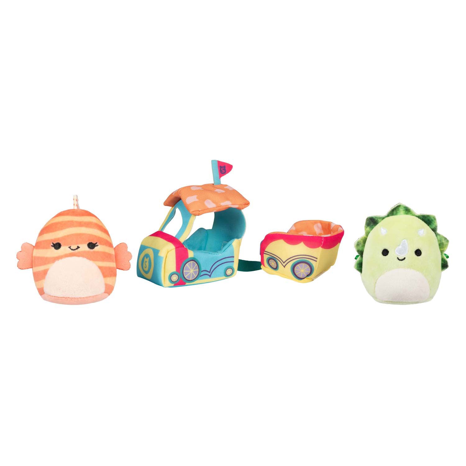 Squishmallows knuffel pluche micromallows - ticket to ride, 4dlg.