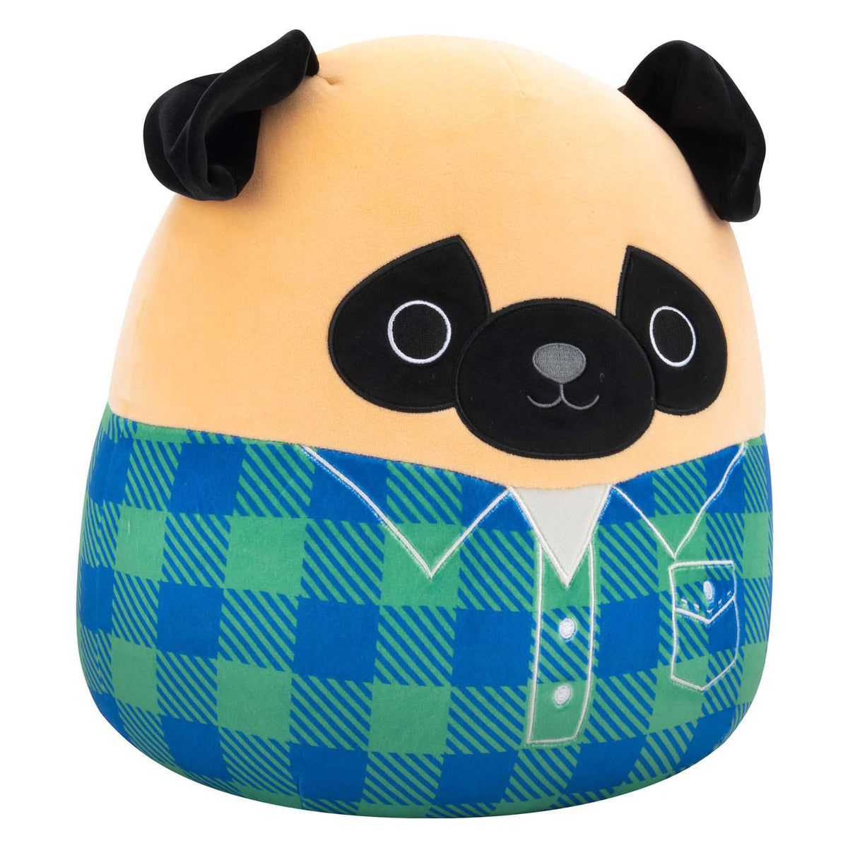 Squishmallows knuffel pluche - prince mopshond, 30cm
